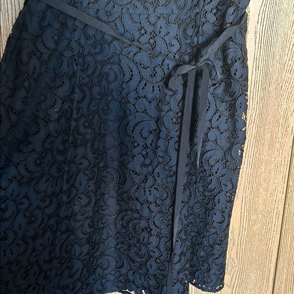 Loft Navy Blue Lace Dress - Picture 3 of 5